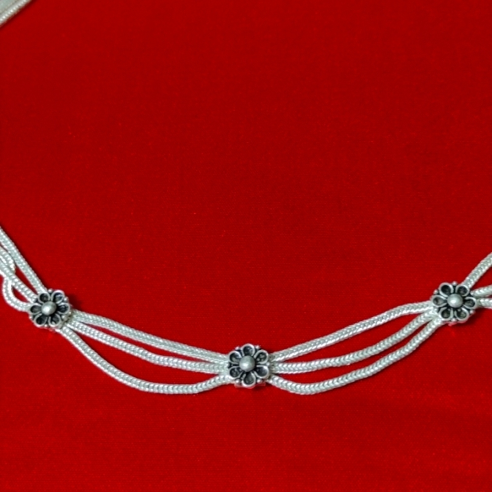 .925 Art Deco Necklace Sterling Silver circa 1920s